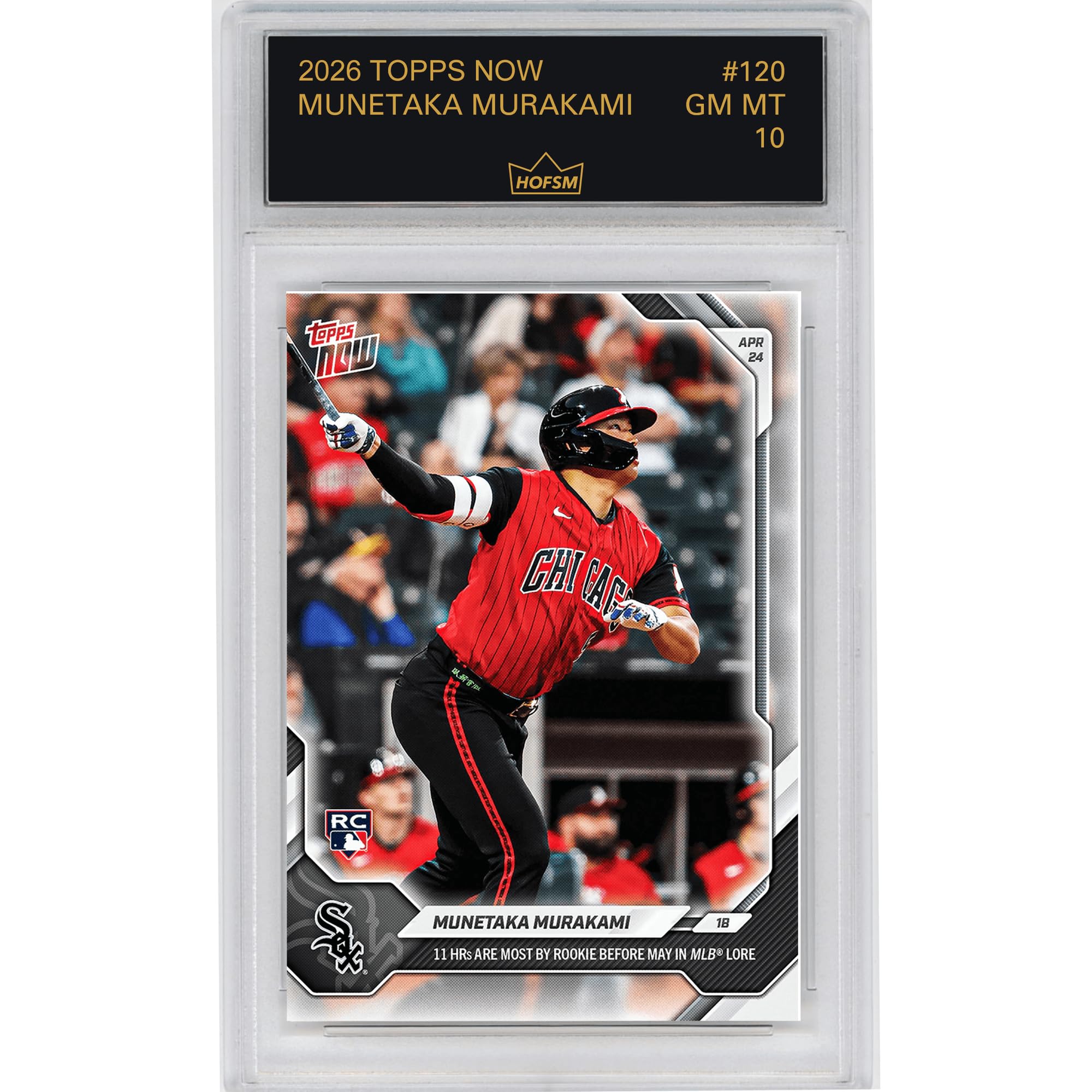 Amazon.com: Graded 2026 Topps Now Munetaka Murakami #120 11 Home