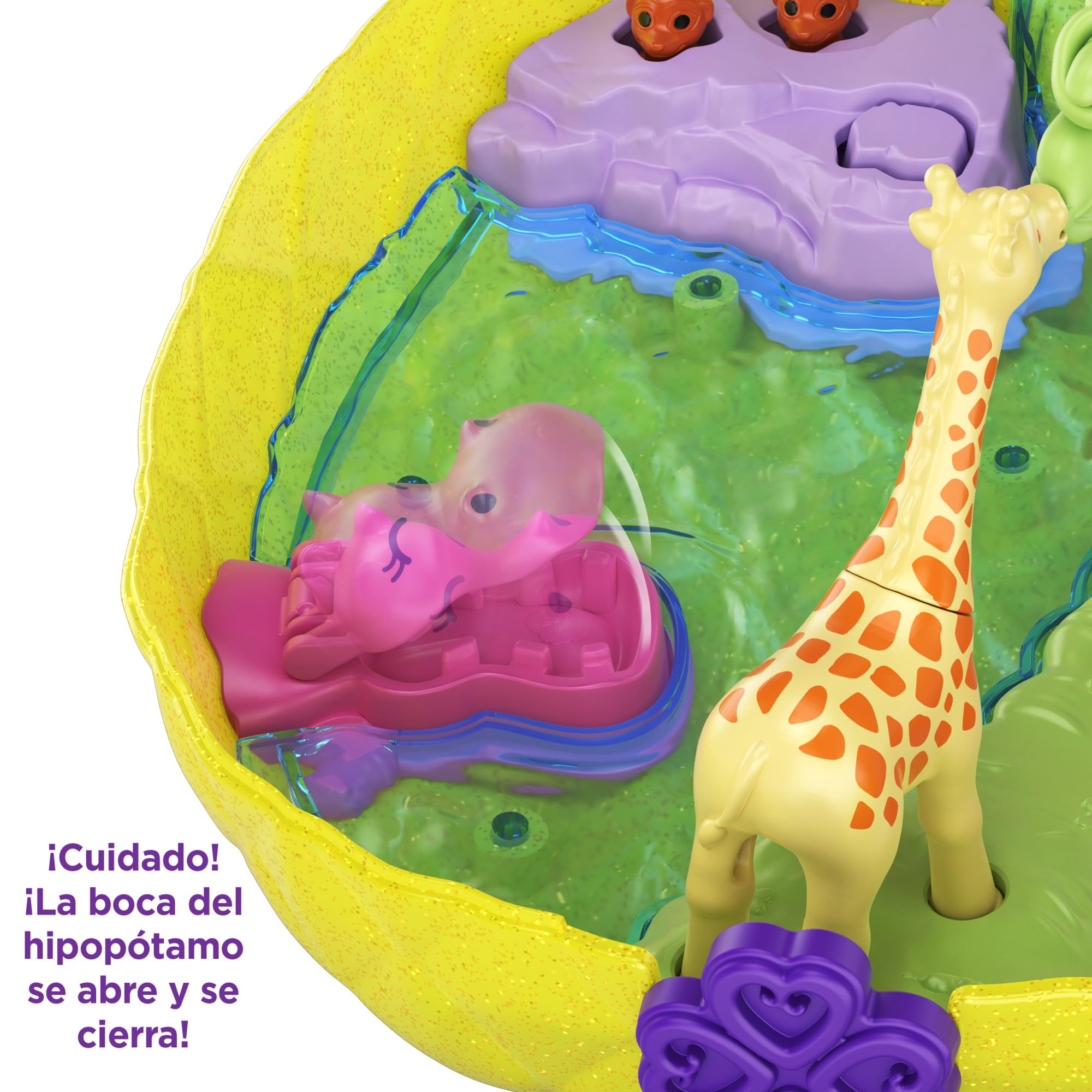 Polly Pocket Cofre Colgante Polly con Lila en Forma de piña, muñeca con Accesorios (Mattel GKJ64)