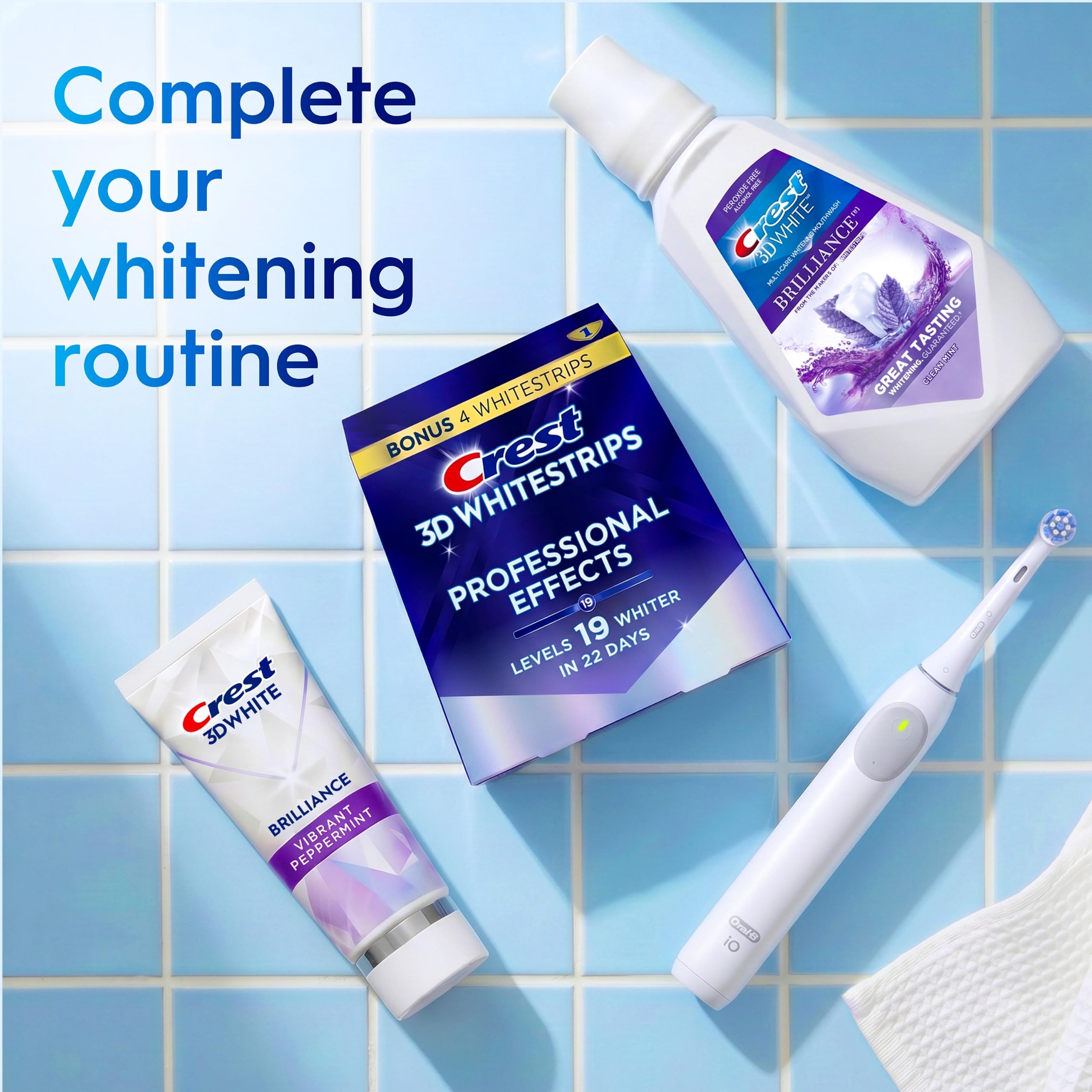 Crest 3DWhite Mouthwash - Whiter Teeth in 7 Days -9