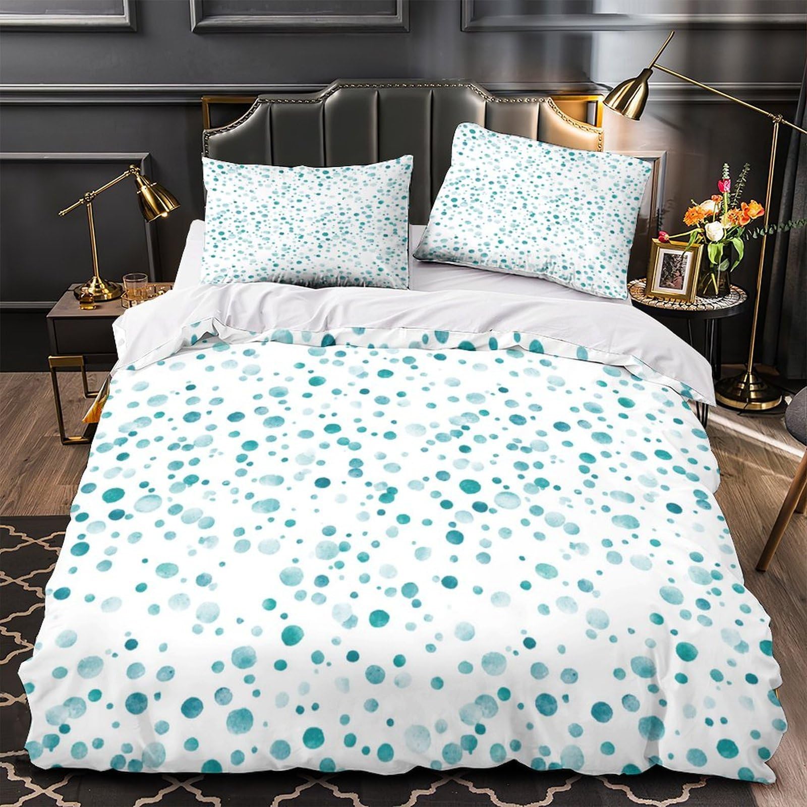 Parure de lit aquarelle turquoise pour transformer votre chambre en un cocon de douceur