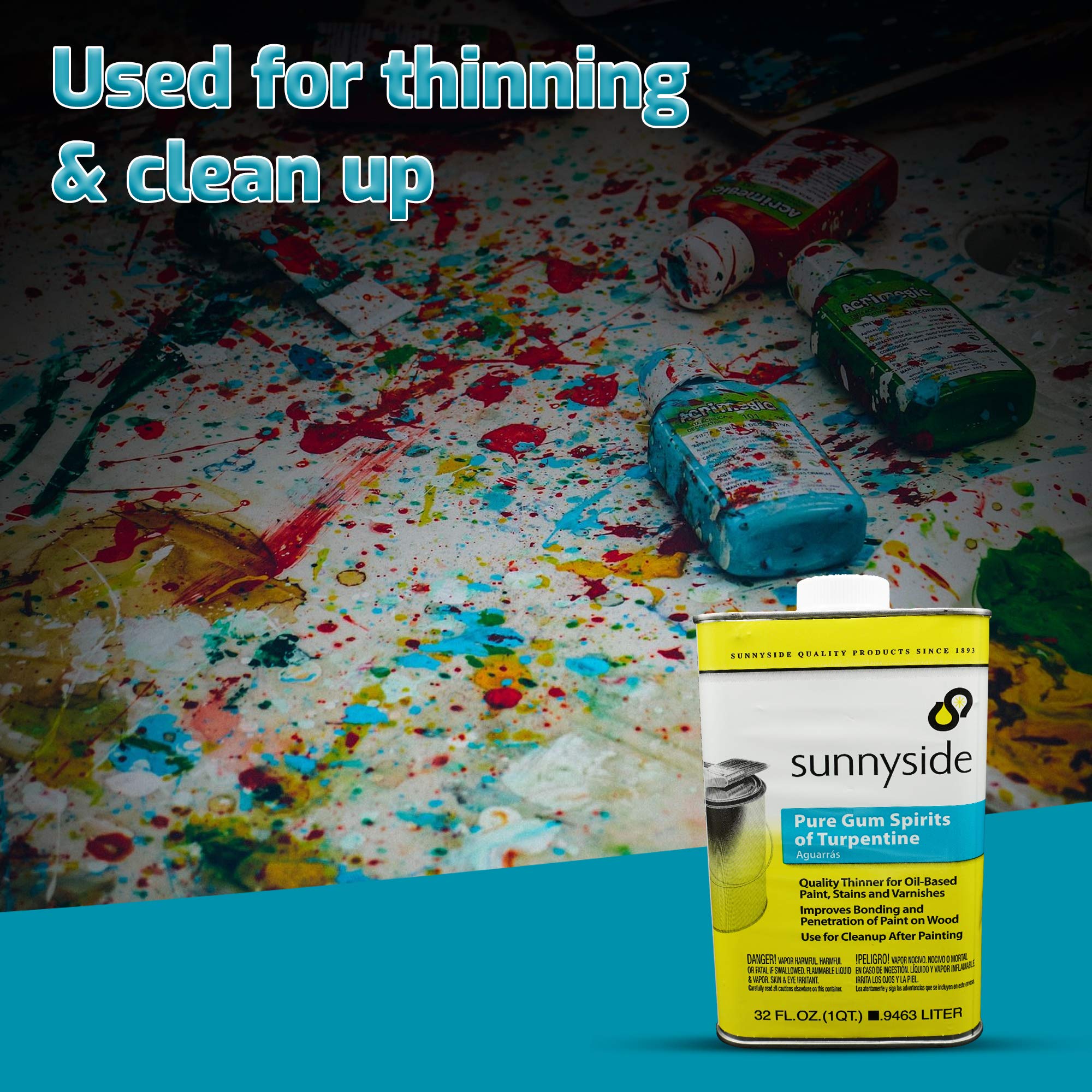 Buy Sunnyside Pure Gum Spirits of Turpentine 1 Quart with Centaurus AZ