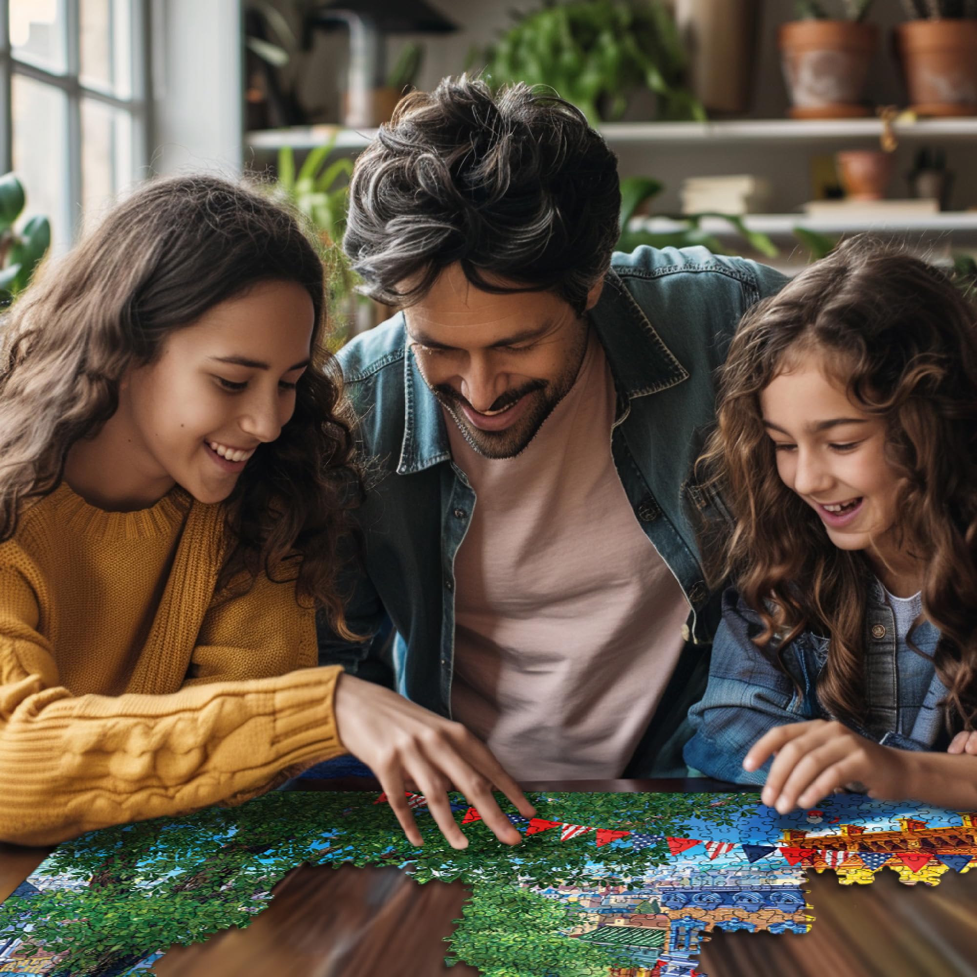 White Mountain Puzzle da 1000 pezzi, 4 luglio, estate in città | Pezzi grandi, regalo per adulti e famiglia, 61 x 76,2 cm, patriottico