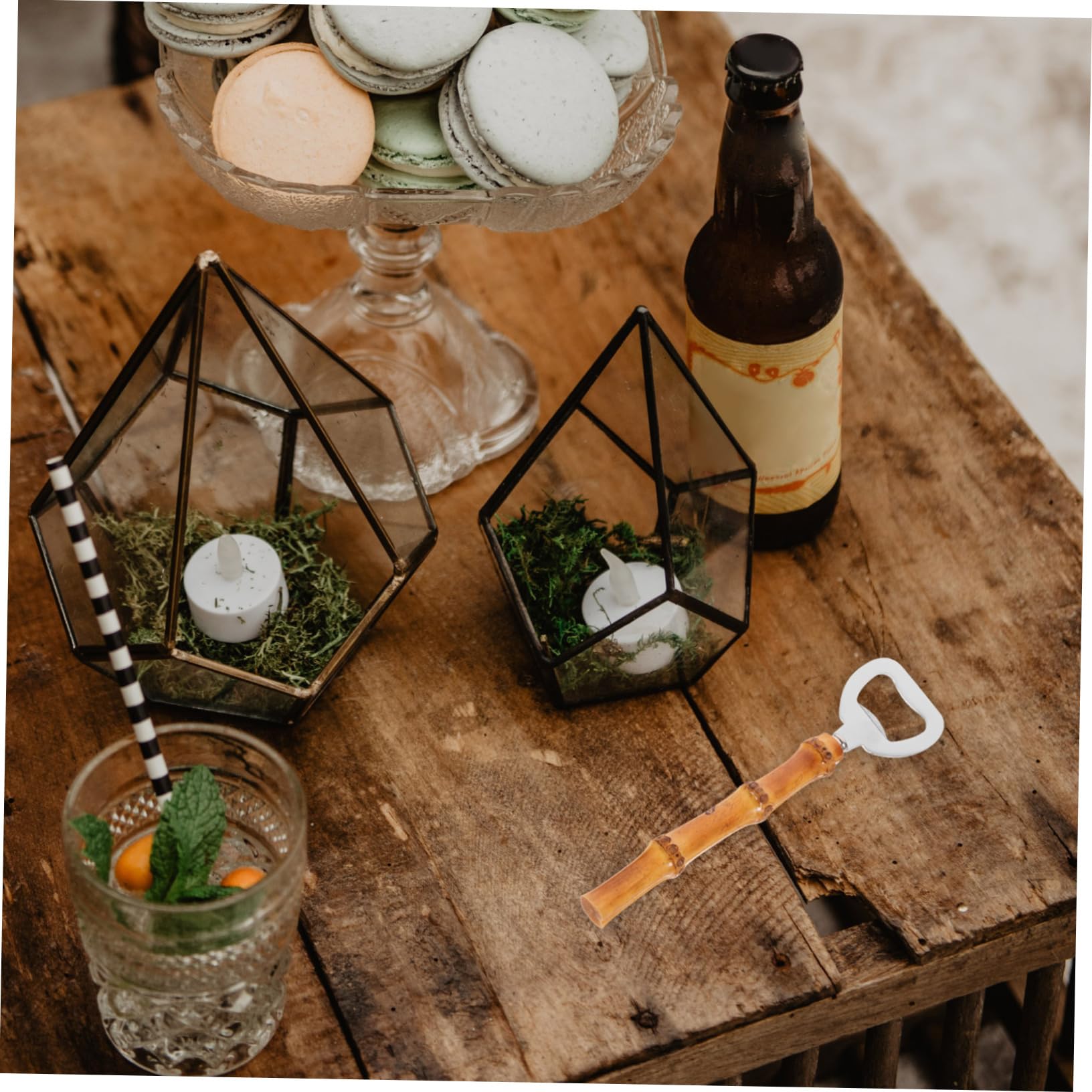 VINTORKY Stainless Steel Bottle Opener Bartender Bottle Openers Manual Can Opener Handheld Can Opener Hand Can Opener Kitchen Bottle Opener Tools Household Can Opener Key Soda