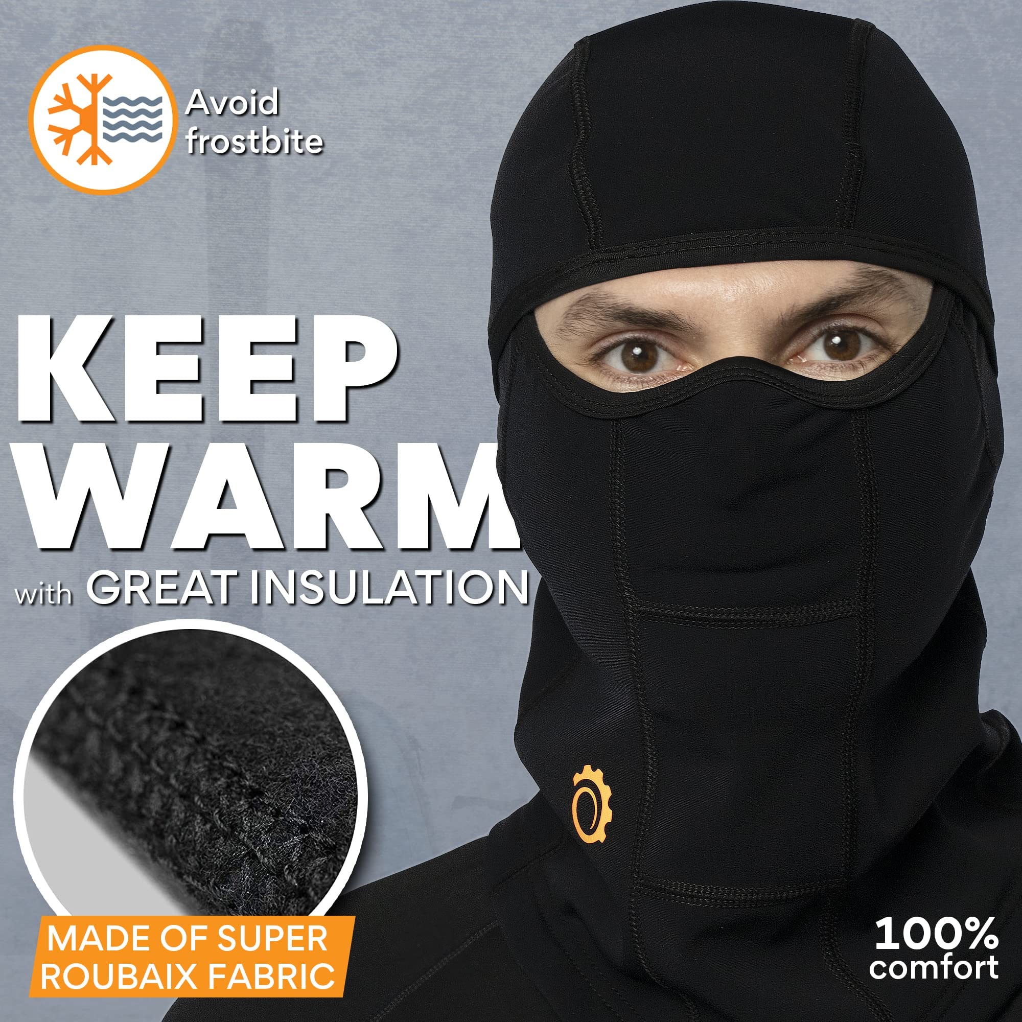 GearTOP ski mask Balaclava The only SweatWicking ski Balaclava face mask Men Need! Mens