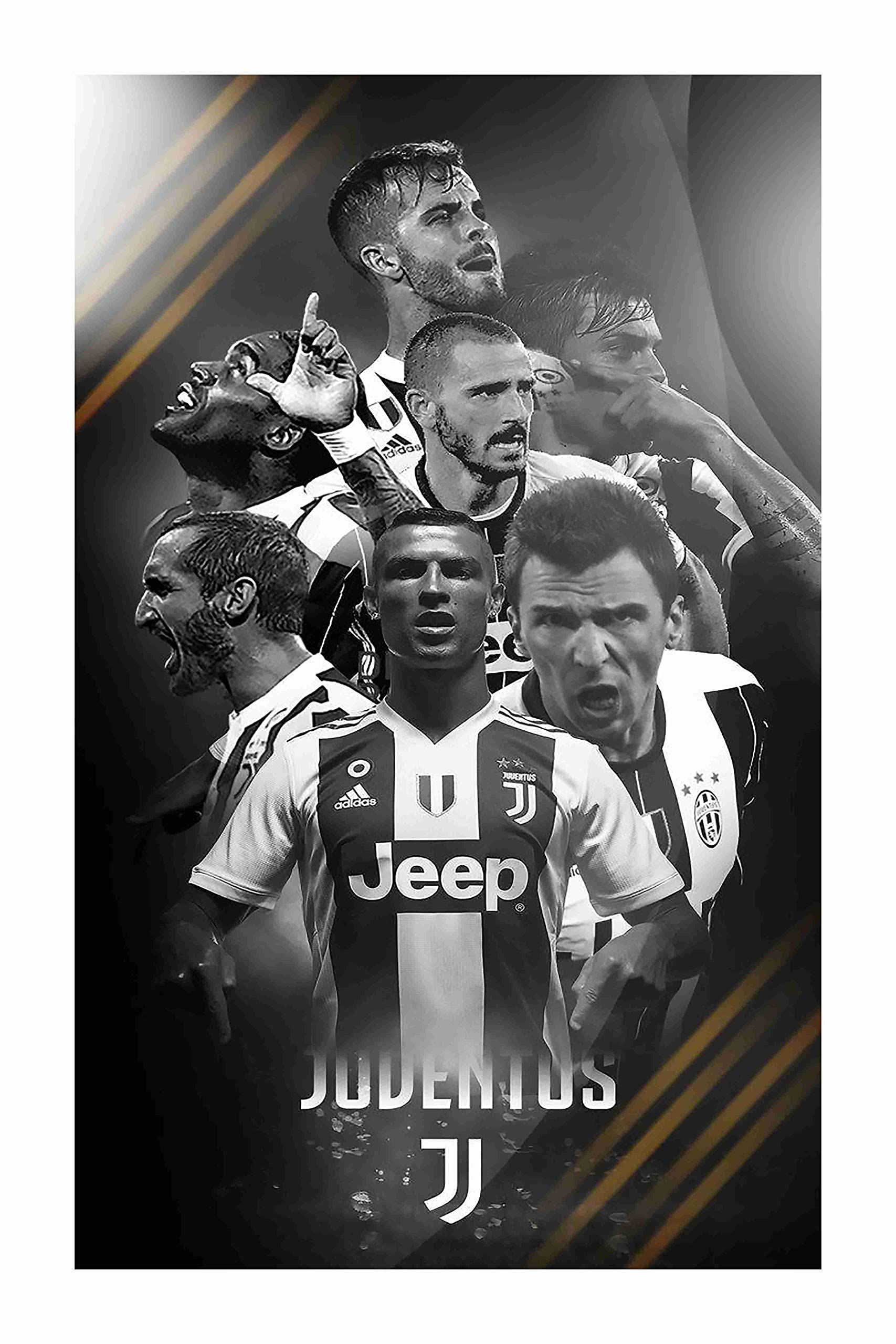 BALDAU PRINTS Juventus F.C. Wall Poster For Room (Gloss Laminated, 12X18 Inch, 300 GSM) M27
