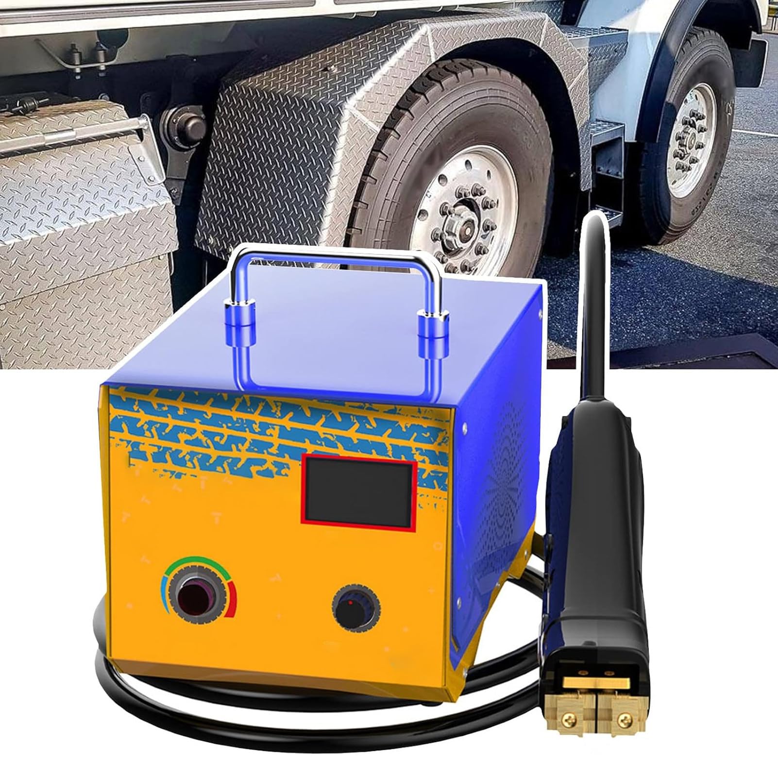 Pnpaea 1000W Rubber Tire Regroover Machine Tire Groover Machine with U/V Shaped Blades, Heated Grooving Tool 2M Length Cable,ffor Tire Maintenance and Repair 20Blades
