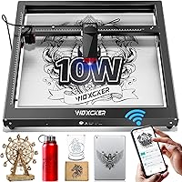 WOXCKER JL7 10W Laser Engraver Cutter 400x400mm Bed 0.01mm Precision 333mm/s Speed for Wood Metal Leather Glass