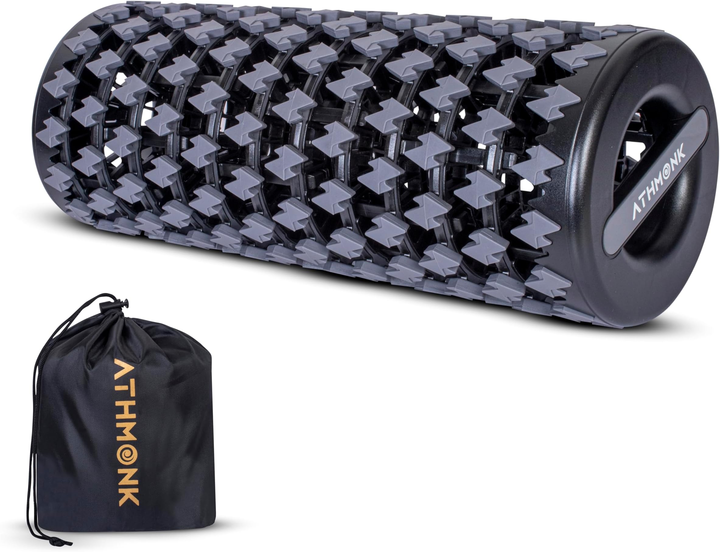 Expandable Massage Roller - Foam Roller For Exercise & Physiotherapy - Back Massager Roller - Portable 3D Massager Roller for Body with Compact ABS Structure - 200 kg Weight Capacity - 35cm