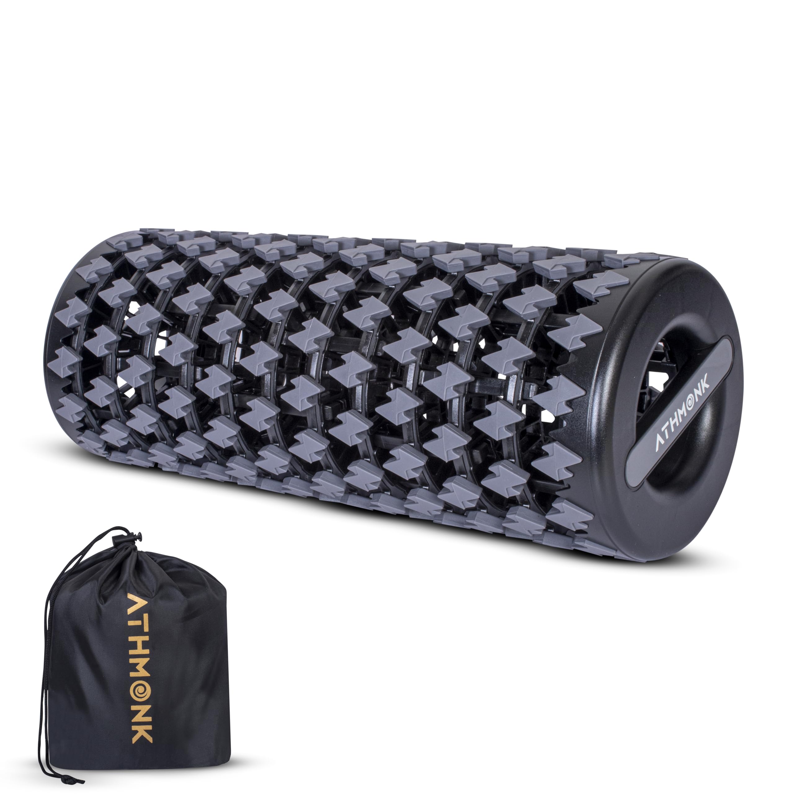 Expandable Massage Roller - Foam Roller For Exercise & Physiotherapy - Back Massager Roller - Portable 3D Massager Roller for Body with Compact ABS Structure - 200 kg Weight Capacity - 35cm