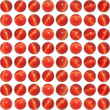 MJDCB Pack of 30 Red Cat's Eye Beads 12 mm Round Loose Crystal Beads for Jewellery Making Bracelets Necklaces Earrings Accessories