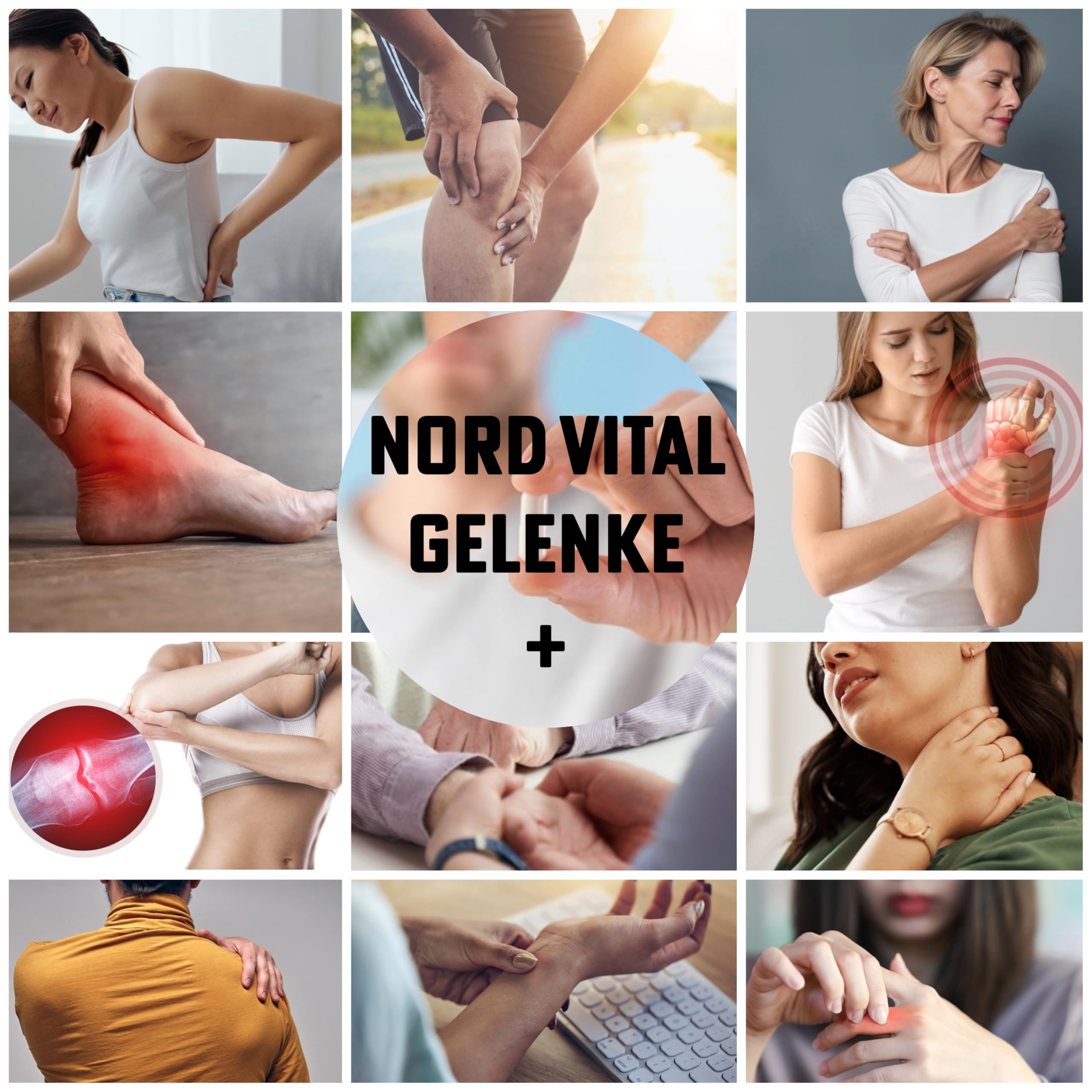 Gelenk Komplex mit Glucosamin & veganem Chondroitin – MSM, Weihrauch, Hyaluron & Silizium – Mit Vitamin C, D3, K2, Zink, Mangan & Kupfer – Vegan – Deutsche Herstellung