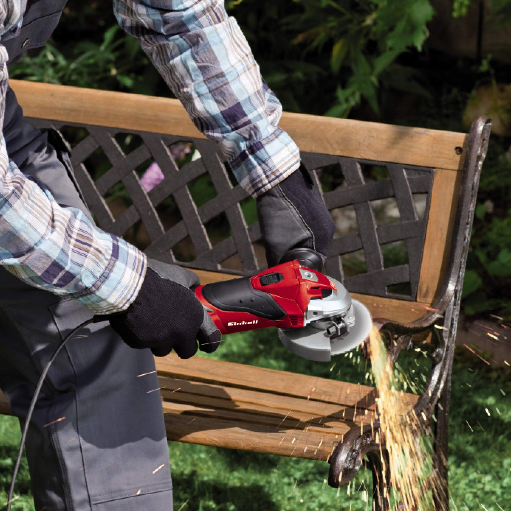 Image secondaire de Meuleuse d'angle Einhell TC-AG 115 - 500W, 115mm, Poignée 2 positions