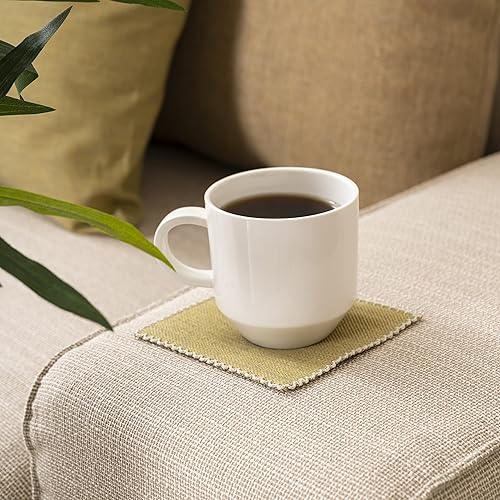 Posavasos para bebidas, posavasos de tela, resistentes al calor, se adaptan a cualquier tamaño de vasos para beber, posavasos suaves para protección