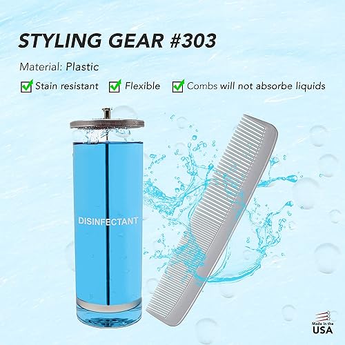 Miniatura 5 de Peine de dientes anchos #303 Peine desenredante de cabello para mujeres, hombres, estilistas, peine, peines de dientes anchos, peines de dientes