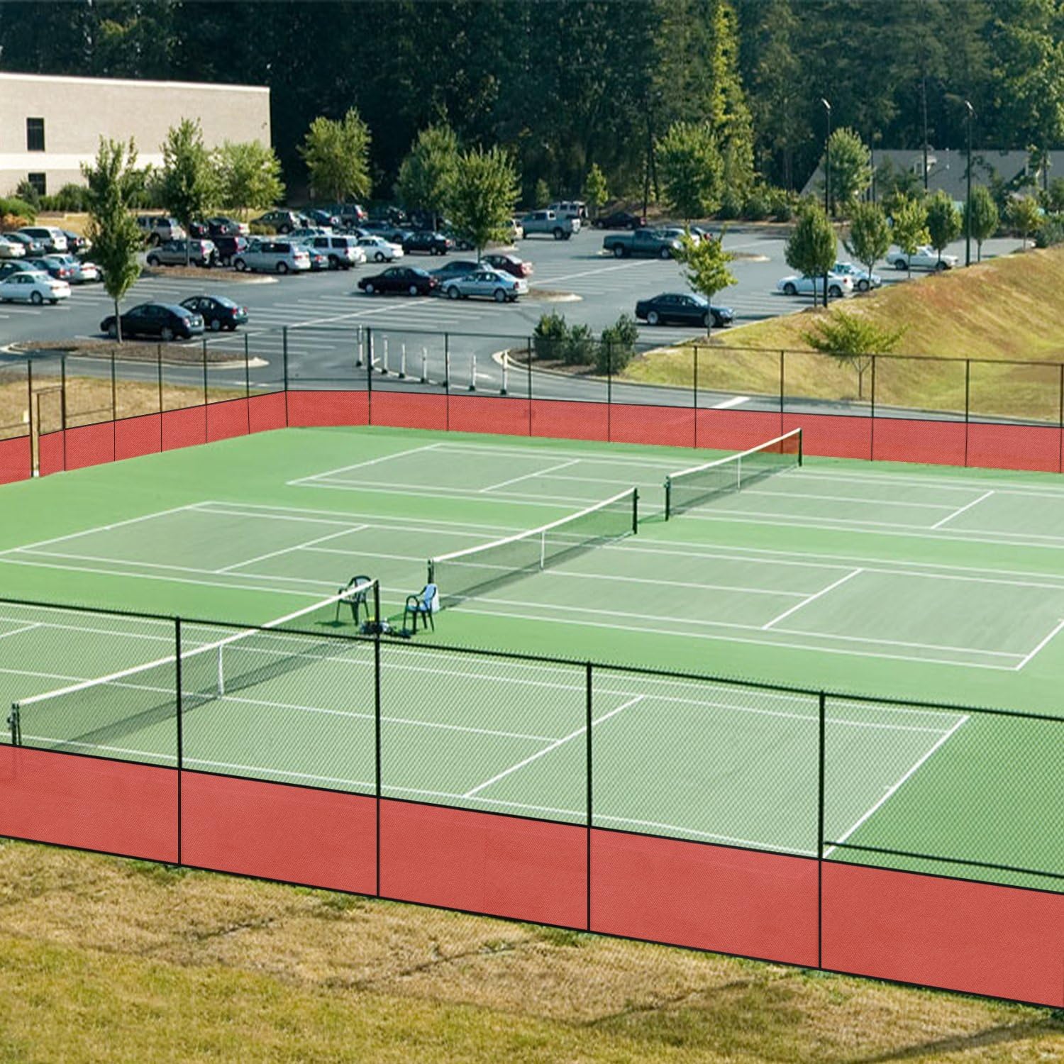 TANG Sunshades Depot Fence Privacy Screen 3'X38' Red 180GSM Heavy Duty Commercial Windscreen Residential Fence Netting 88% Privacy Blockage with Excellent Airflow 3 Years Warranty