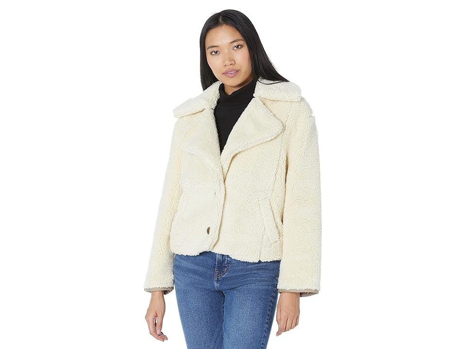 Free People Joplin Cozy Jacket (Ivory) Women's Clothing INTERNATIONAL SHIPPING