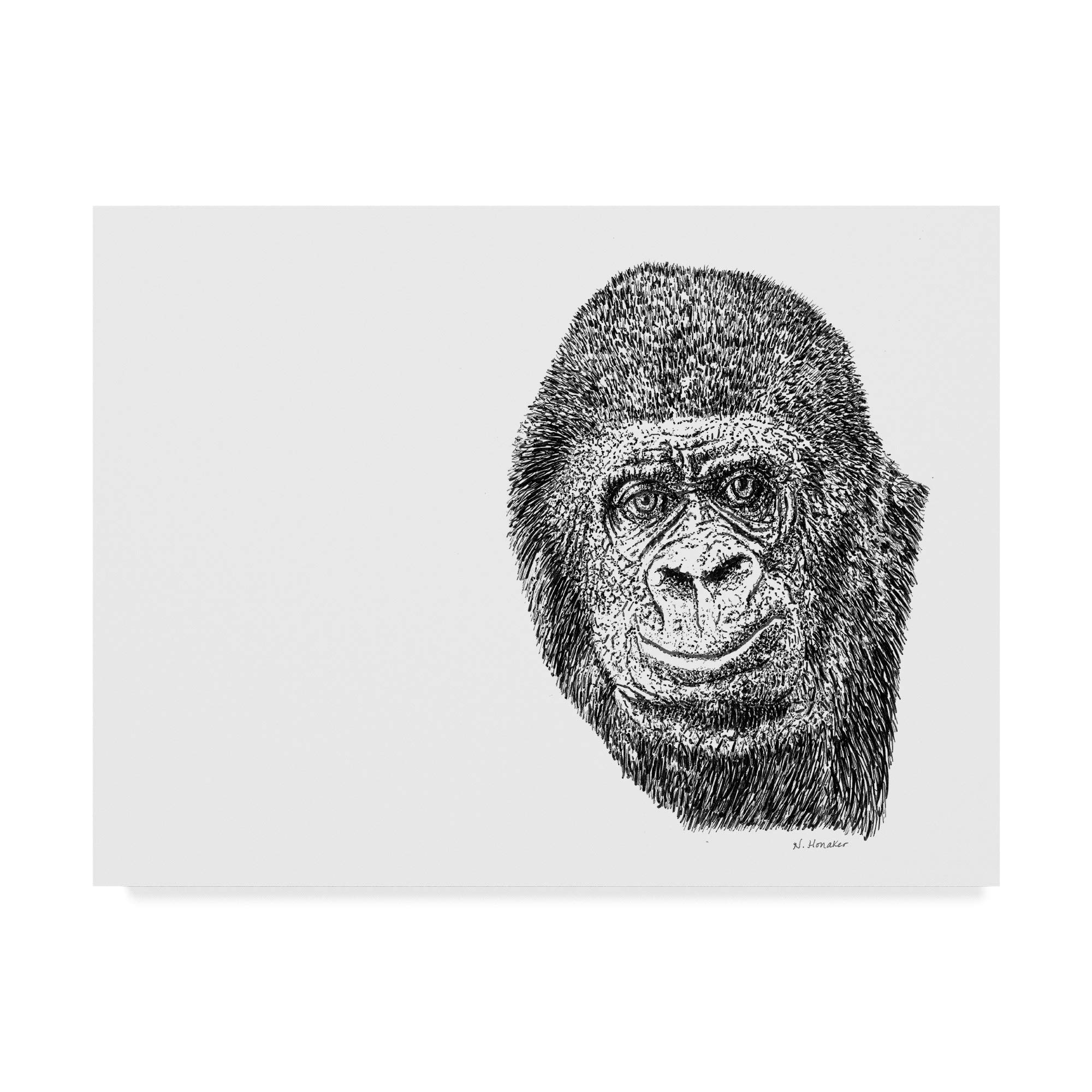 Trademark Fine Art Gorilla Line Let Your Art Soar, 35x47-Inch