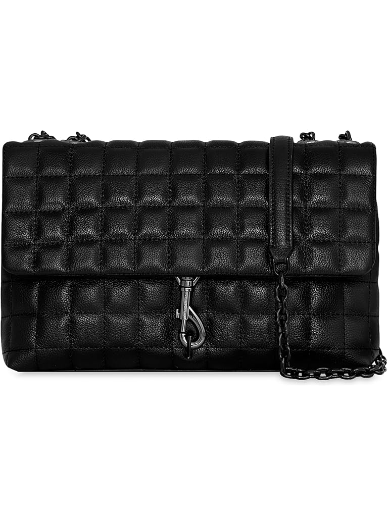 Black Rebecca Minkoff Edie Md Crossbody W/Square Qui