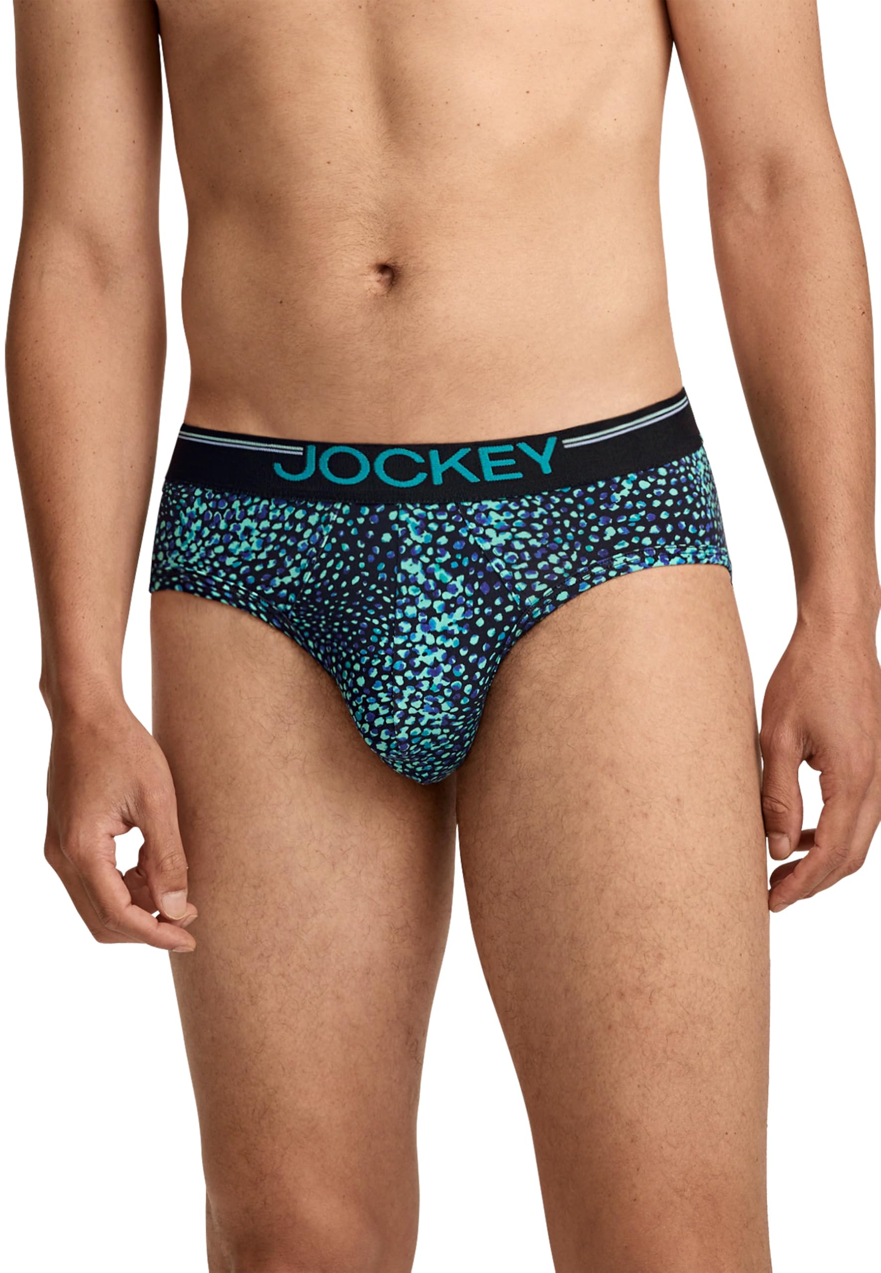 Jockey Men's Cotton Stretch Comfort Brief - 3 Pack, Baja, M