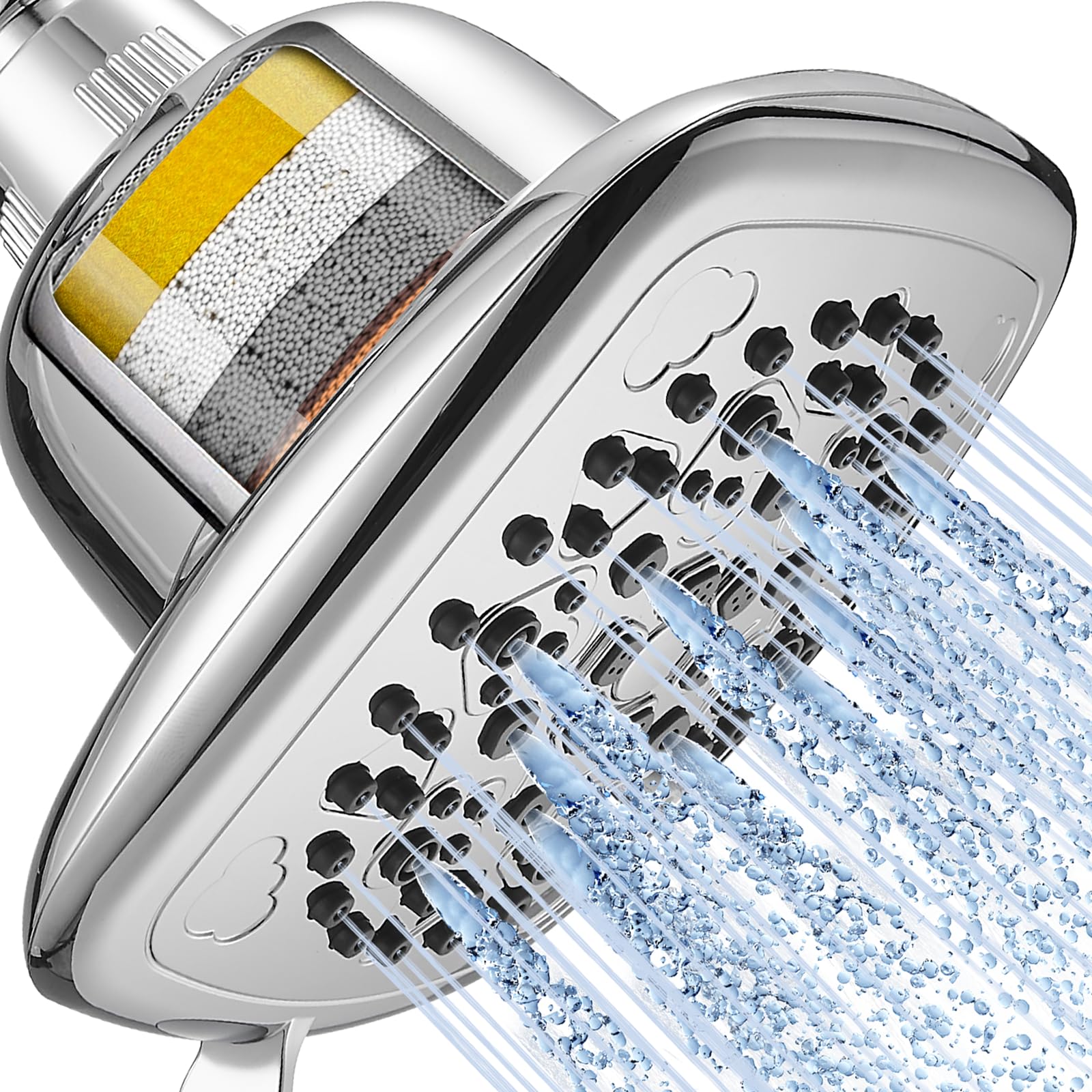 Porte-tête de douche Cobbe 150 rotatif à angle réglable pour douche sur mesure