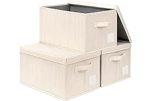 Decorative Baskets with Lids for Shelves