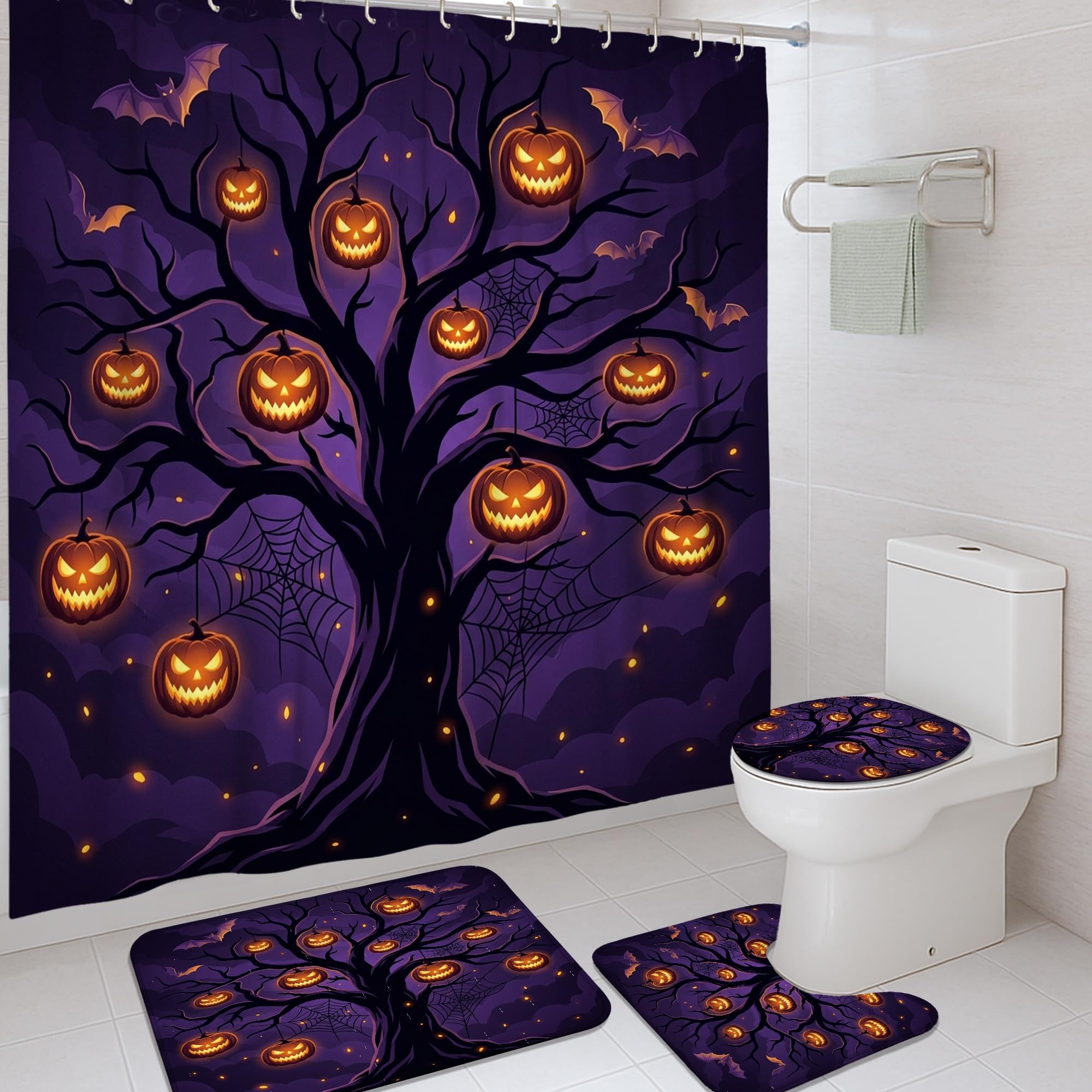 Rideaux de douche Halloween pour transformer votre salle de bain d'invités