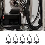 Cable Tie Zip noir set de montage auto-adhésif, supports de base de câble avec des tampons collants, 100 ensemble