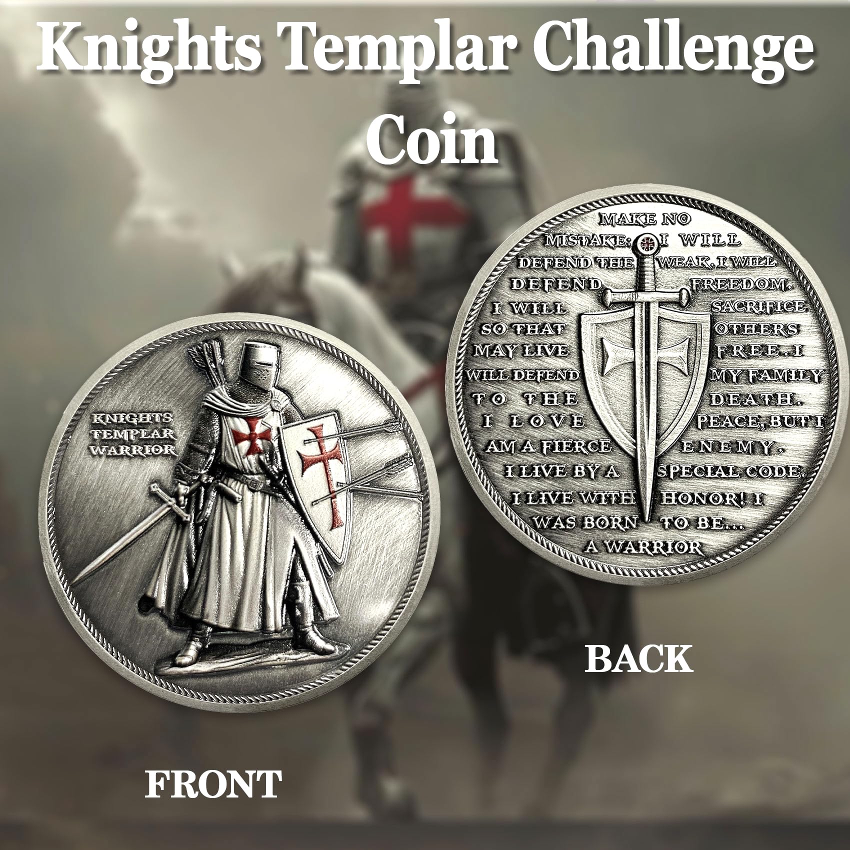 ACGZQY Knights Templar Coin - Image 2