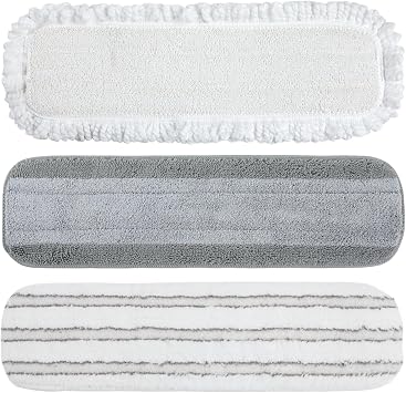 Quick Shine Ultimate Gold Mop Kit 3-Pack Microfiber Refill Pad Set
