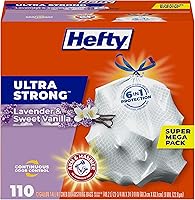 Vista 22 de Hefty - Bolsas de basura de cocina altas y ultra fuertes, aroma Citrus Twist, 13 galones, 80