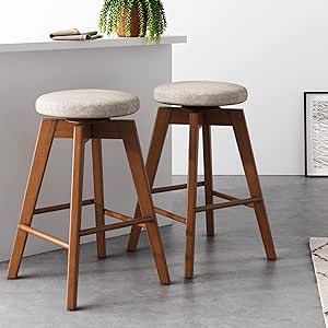 Amazon.com: Nathan James Amalia Backless Kitchen Counter Height Bar ...