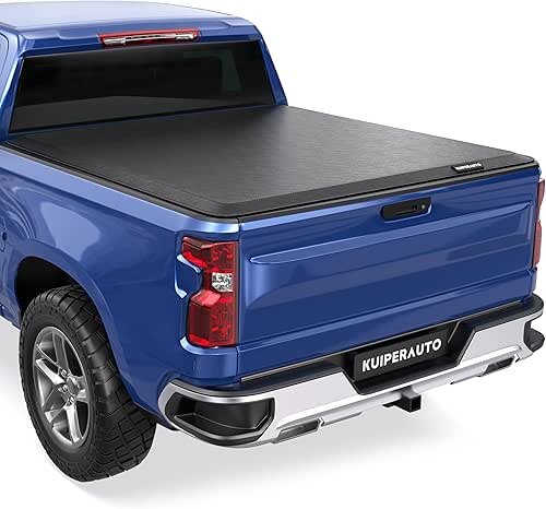 6.5FT Roll-Up Soft Vinyl Truck Bed Tonneau Cover Compatible for