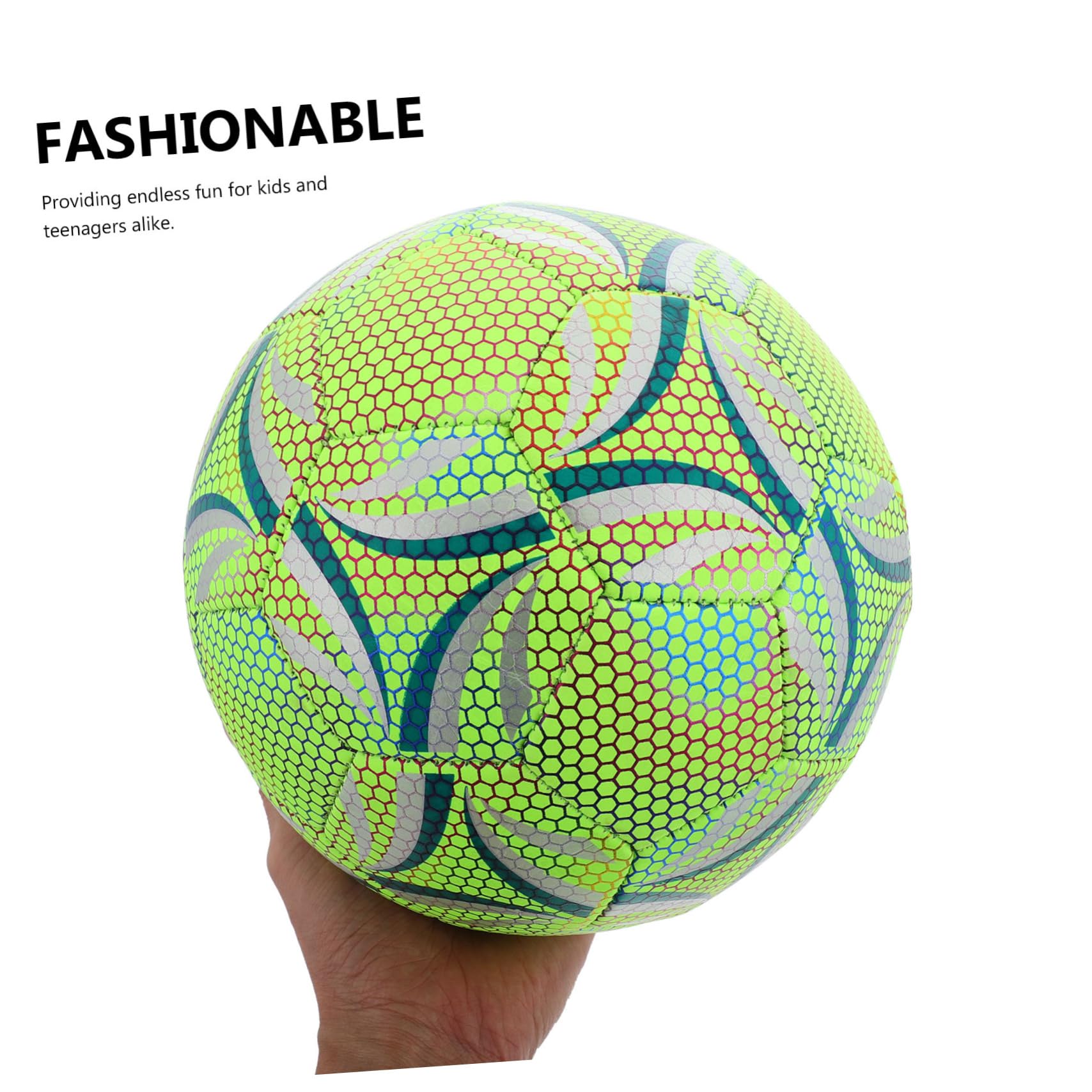 ibasenice Pallone da Calcio Luminescente al Buio Attrezzatura da Allenamento Resistente per Calcio Sport e Festa