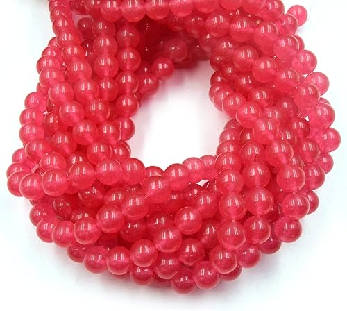 Miniatura 5 de Cuentas de jade lisas teñidas  Cuentas de piedras preciosas redondas teñidas de color azul, verde turquesa, verde y blanco, disponibles de 0.157 in,