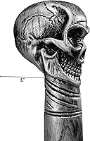 Vista 7 de Accesorio de disfraz de bastón de calavera de plástico para disfraz de Bastón de Bruja y Doctor