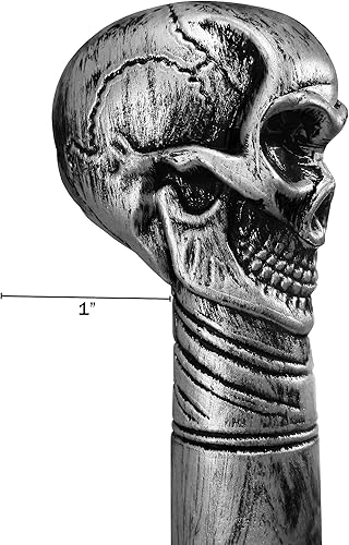 Miniatura 7 de Accesorio de disfraz de bastón de calavera de plástico para disfraz de Bastón de Bruja y Doctor
