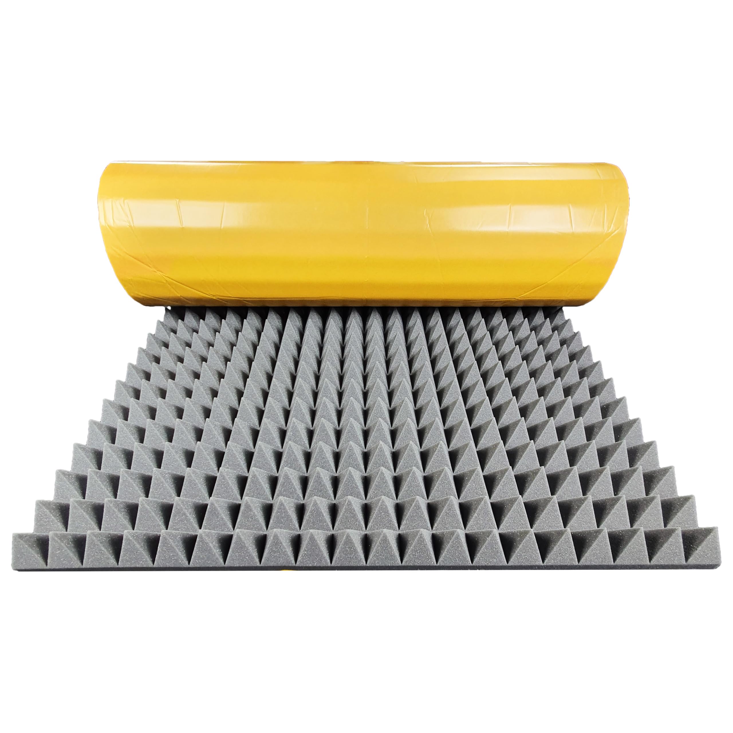 Mousse acoustique pyramidale autocollante 100 x 200 x 8 cm GMP Tech Beauty of Sound – Isolation en mousse pour salle de jeux – Isolation acoustique murale dans le studio de musique – Mousse acoustique