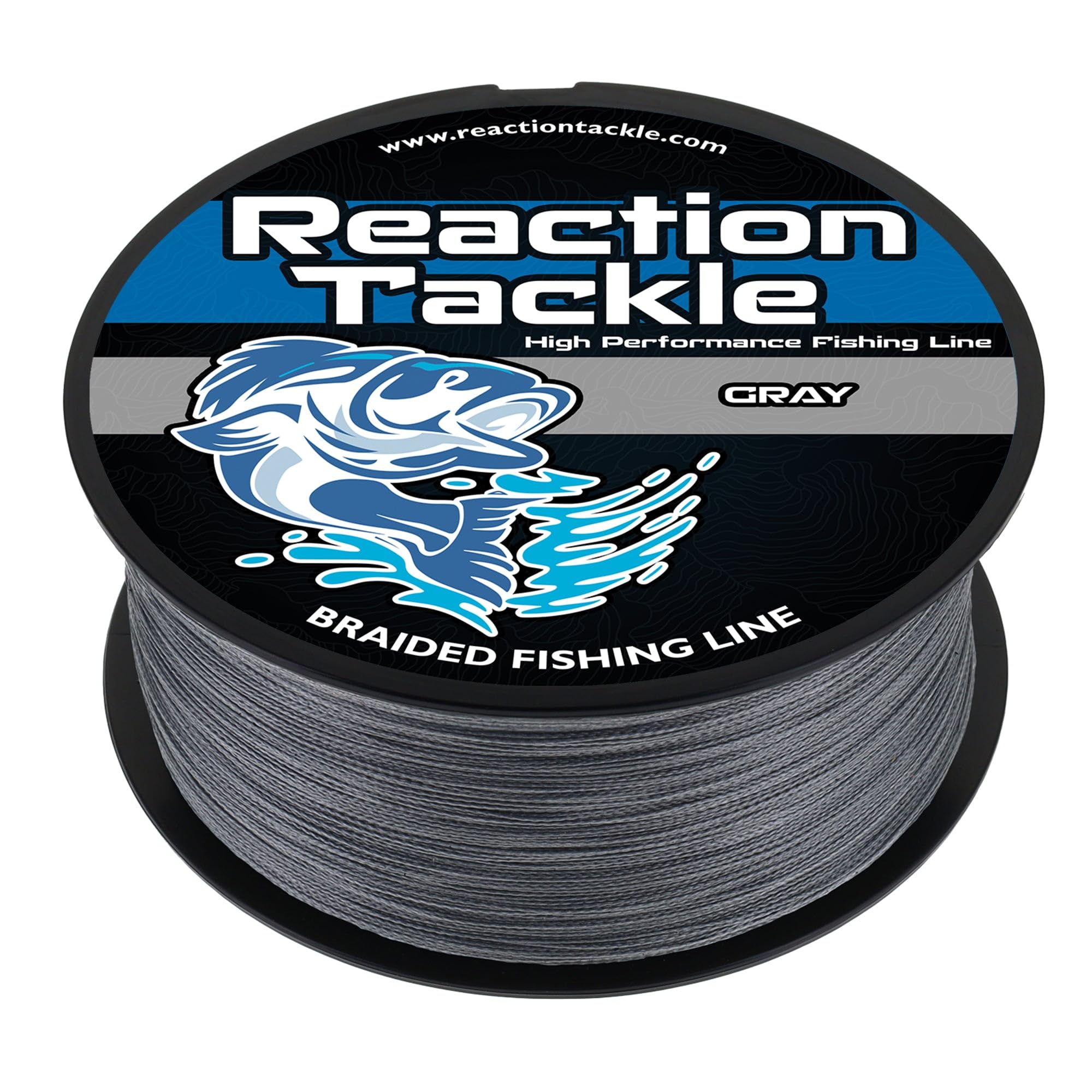 Reaction Tackle Braided Fishing Line - Pro Grade Power Performance for Saltwater or Freshwater Fish - Colored Fishing Line Braid for Extra Visibility