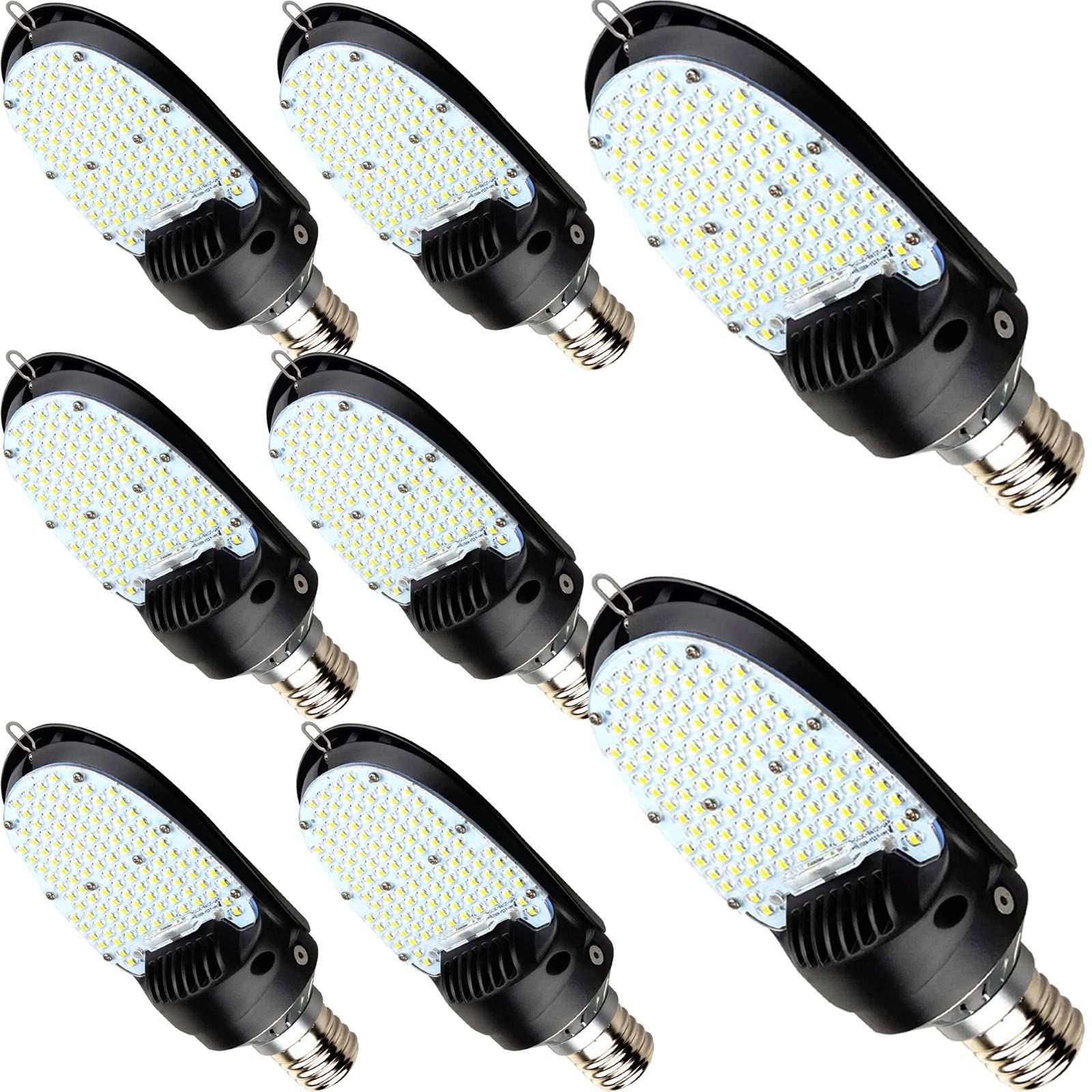115W LED Shoebox Corn Retrofit Lamps 5000K 15525LM Shoebox Corn Light Bulb 500W MH Equiv Rotatable E39 Mogul