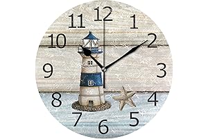 ALAZA Lighthouse Clock: Timeless Nautical Charm for Your Abode