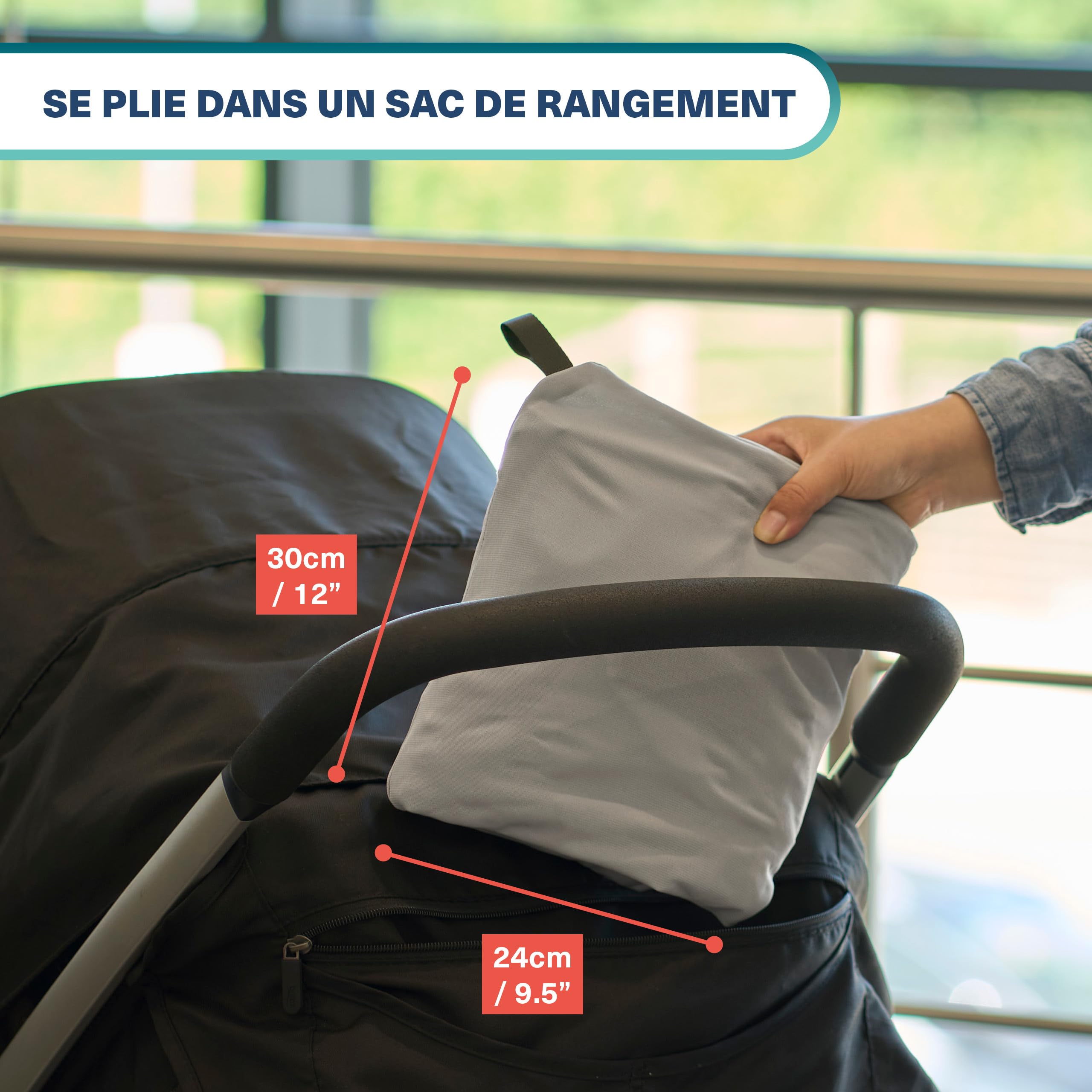 BRAMBLE - Housse de siège Auto pour l'enregistrement à l'aéroport - Housse de siège Auto pour Les Voyages à l'aéroport - Housse de Transport résistante à l'eau (Gris)