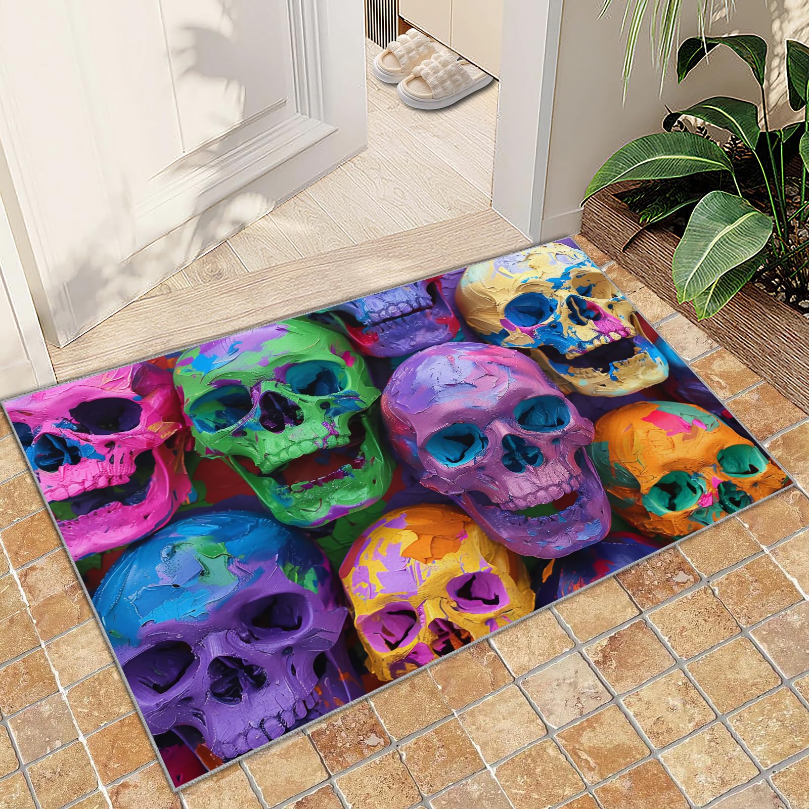 Amazon.com: Skull Rug - 5x8 Rug - Funny Skull Rugs for Bedroom