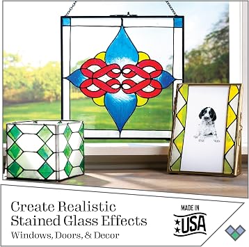 Gallery Glass, Basic Stained Kit, 6 Piece Glass Paint Set for DIY Arts and Crafts, Perfect for Beginners and Artists, 1 Count (Pack of 1)