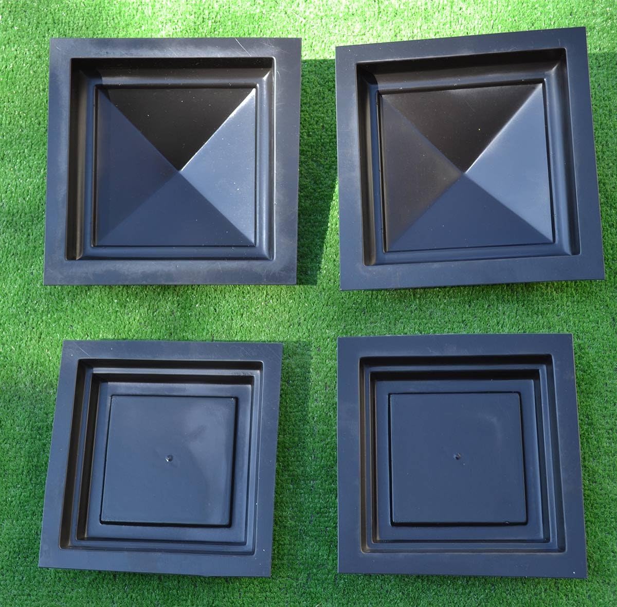 Plastic MOLDS for Post Cap Fence 4″x4″ Concrete Cover Pillar Coping Stone P05