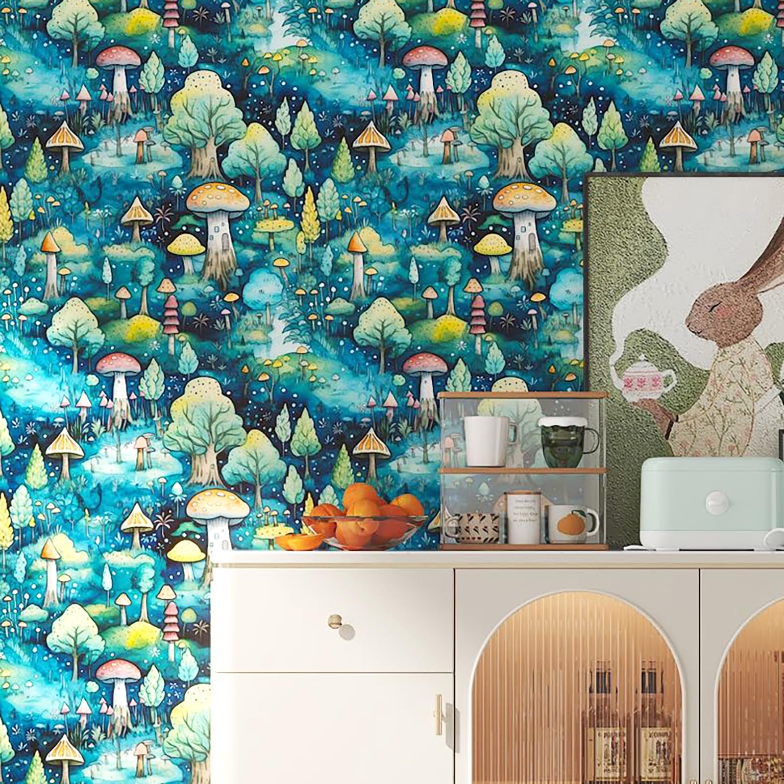 Cute Mushroom Wallpaper For Kids