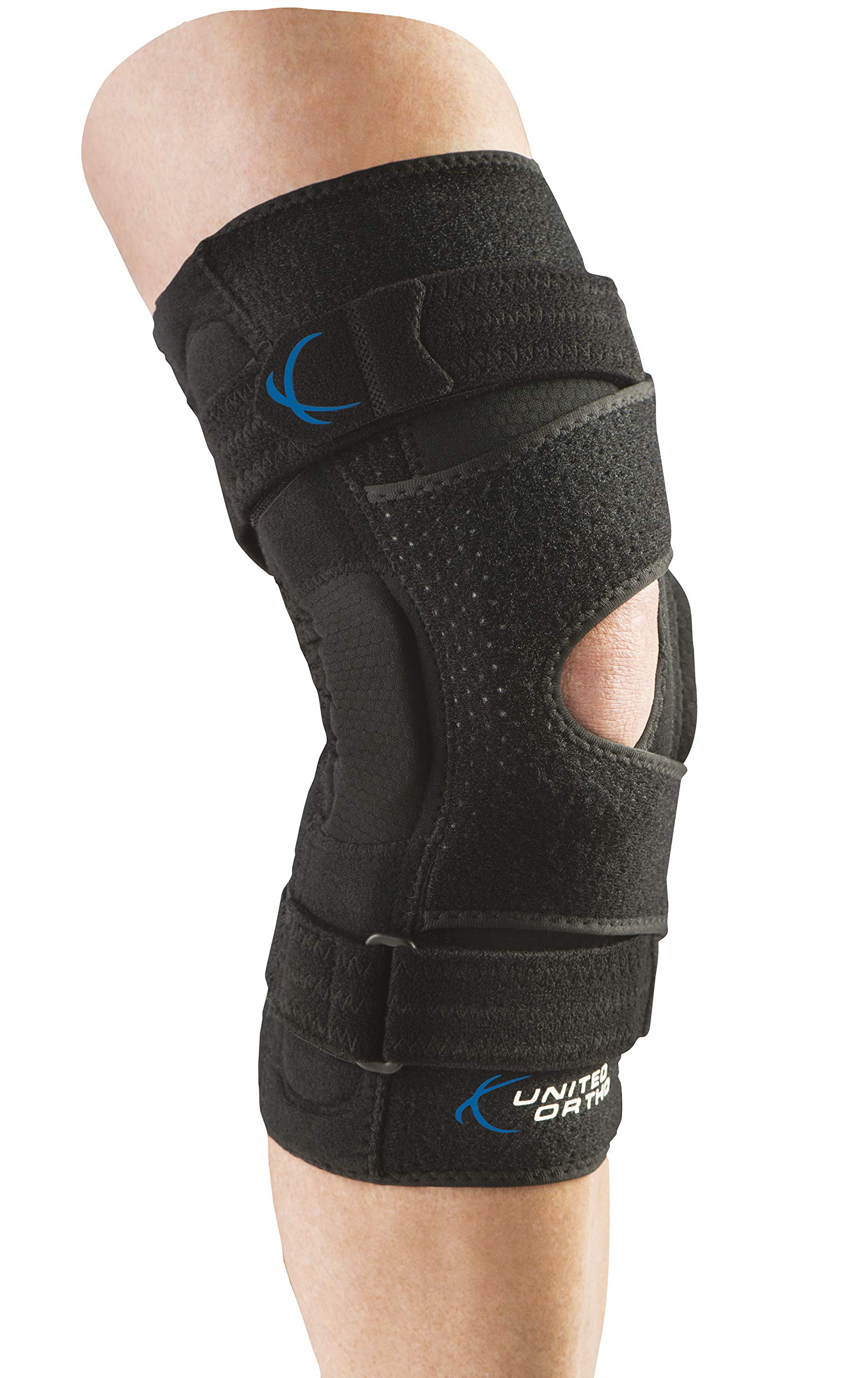 United Ortho300091-07 Right Leg KulSkyn Patella Stabilizer Hinged Knee Brace, Large