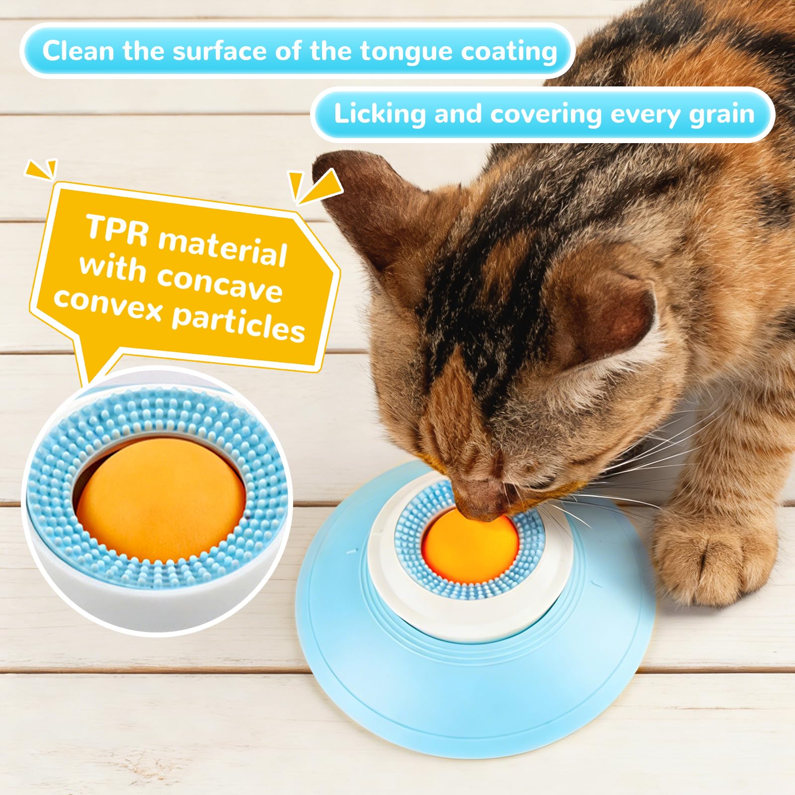 Dog Lick Bowl, Dog Lick Sphere, Dog & Cat Licking Bowl Slow Feeder Toy, Dog Cat Licks Toys for Liquid Food, Eating and Getting Used to The Box — view 2