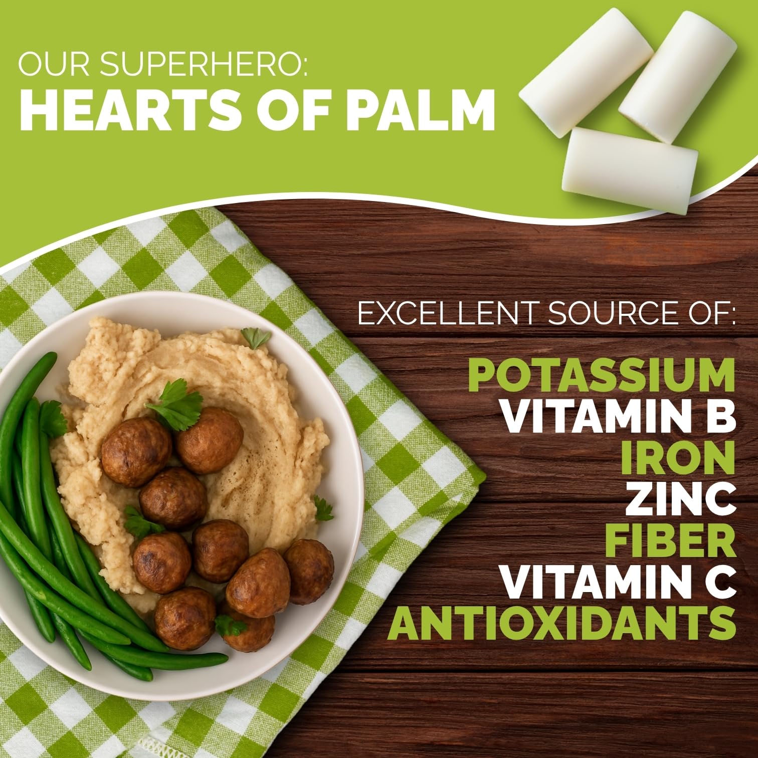 Palmini Cheddar & Jalapeno Mashed |Low Carb, Low Calorie Hearts of Palm Mashed| 8g of Net Carbs, 70 Calories Per Serving | As Seen on Shark Tank | Ready-to-Eat | (8 Ounces Pouch (Pack of 6)