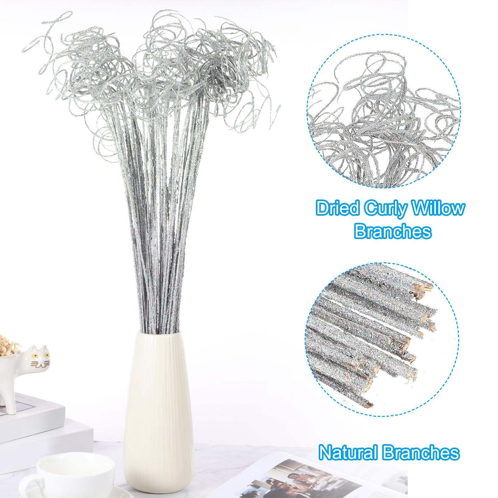 PATIKIL Glitter Curly Branch - Image 3