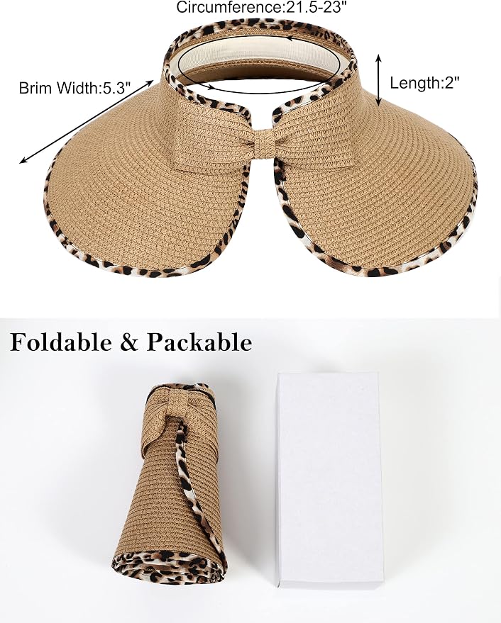 Sombrero de playa con visera ancha y protección UV miniatura 3